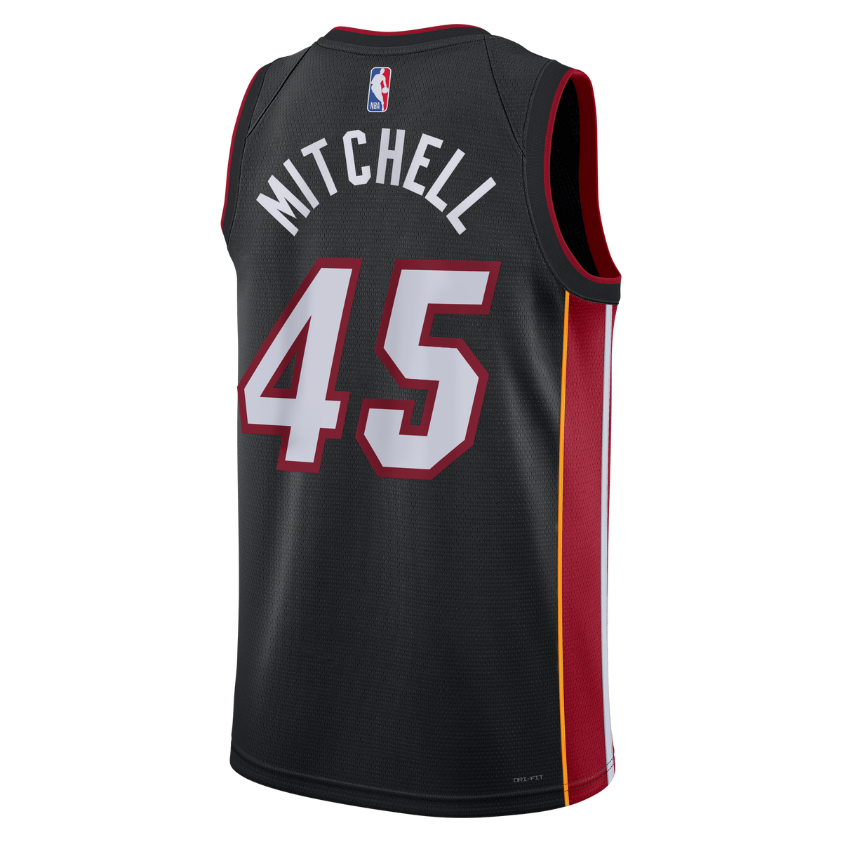 Unisex Davion Mitchell Miami Heat Icon Edition Swingman NBA Basketball Jersey - Black - view 4