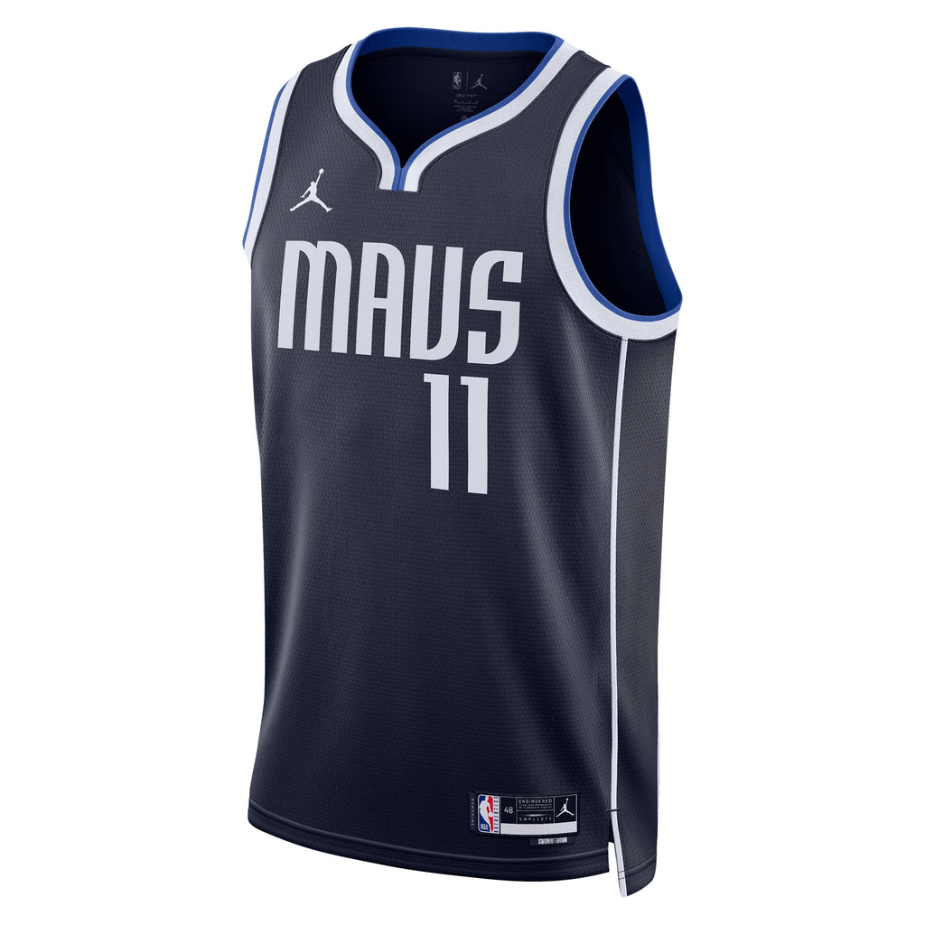 Unisex Kyrie Irving Dallas Mavericks Statement Edition Swingman NBA Basketball Jersey - Navy - view 3