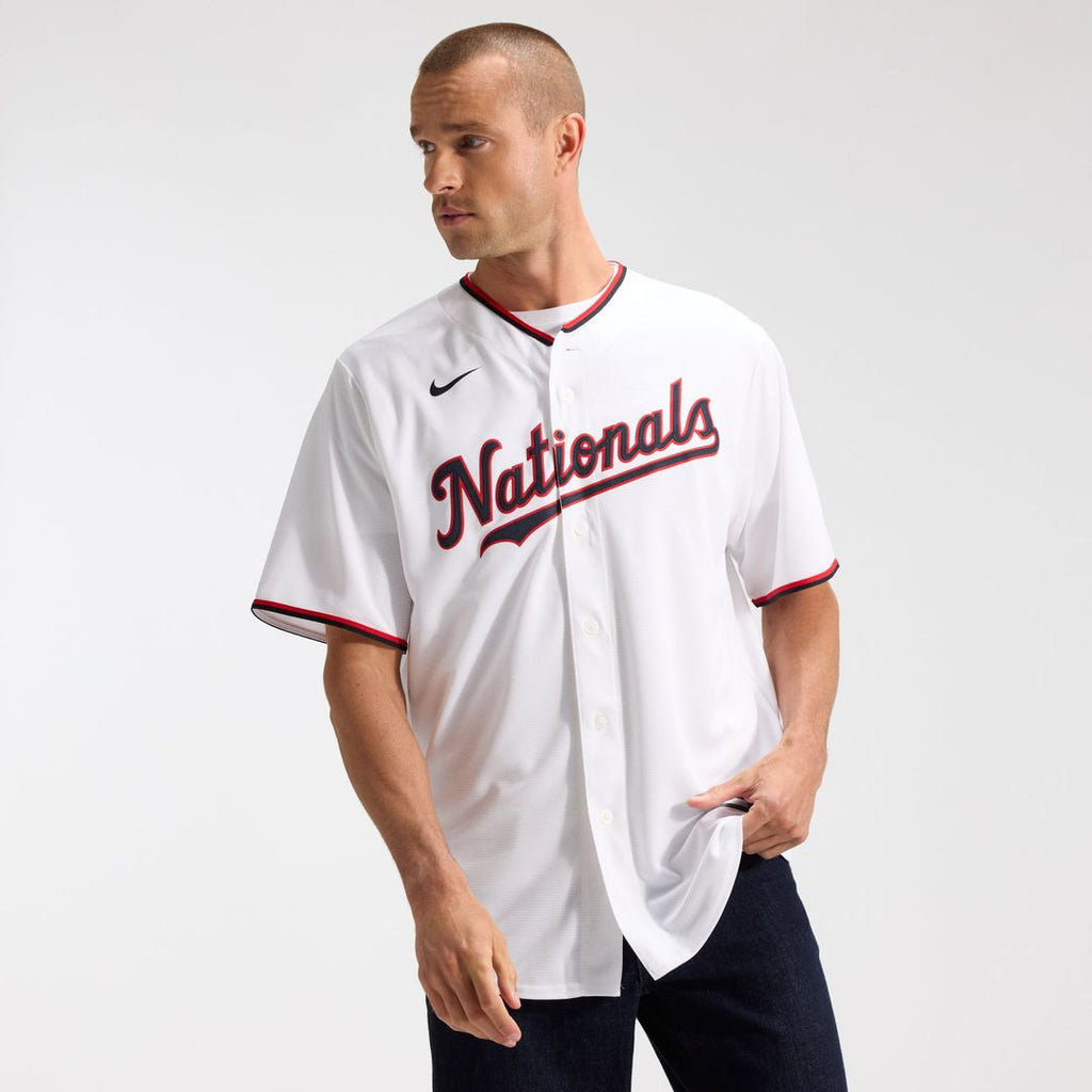 Men's Washington Nationals CJ Abrams White Home Replica MLB Baseball Jersey - view 3