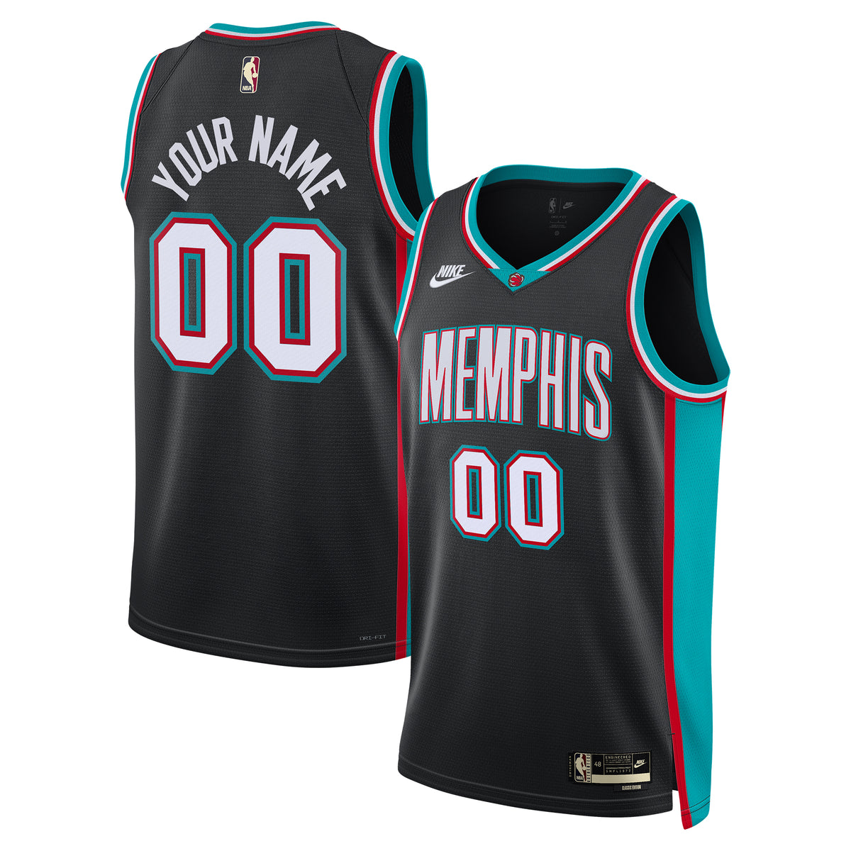 Unisex Memphis Grizzlies Classic Edition NBA Basketball Jersey - view 1