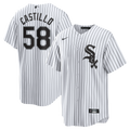 Men's Chicago White Sox Luis Castillo White Home Replica MLB Baseball Jersey - view 1