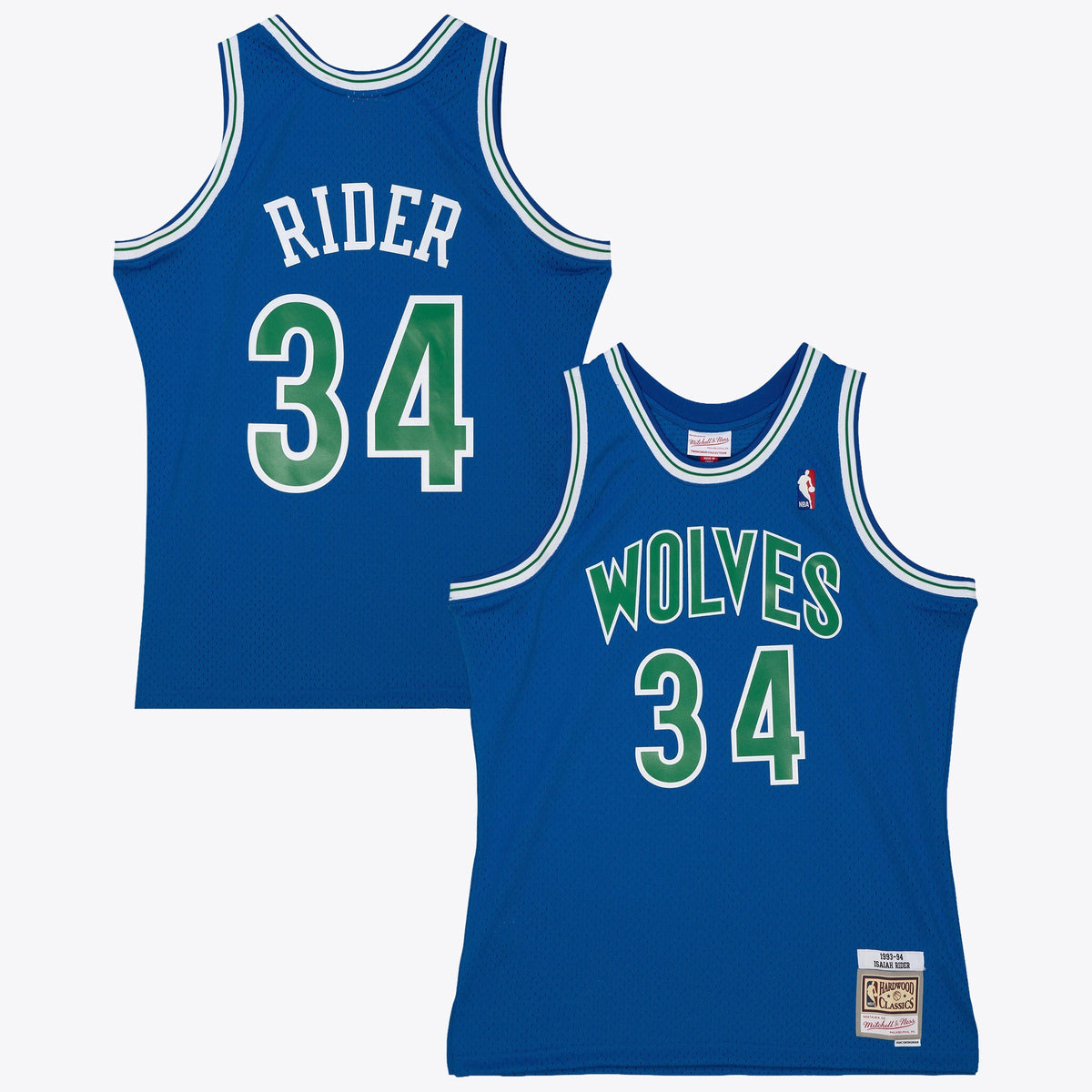 Men's Minnesota Timberwolves Isaiah Rider Jr 1993 Dark NBA Basketball Jersey - Midnight Blue - view 2