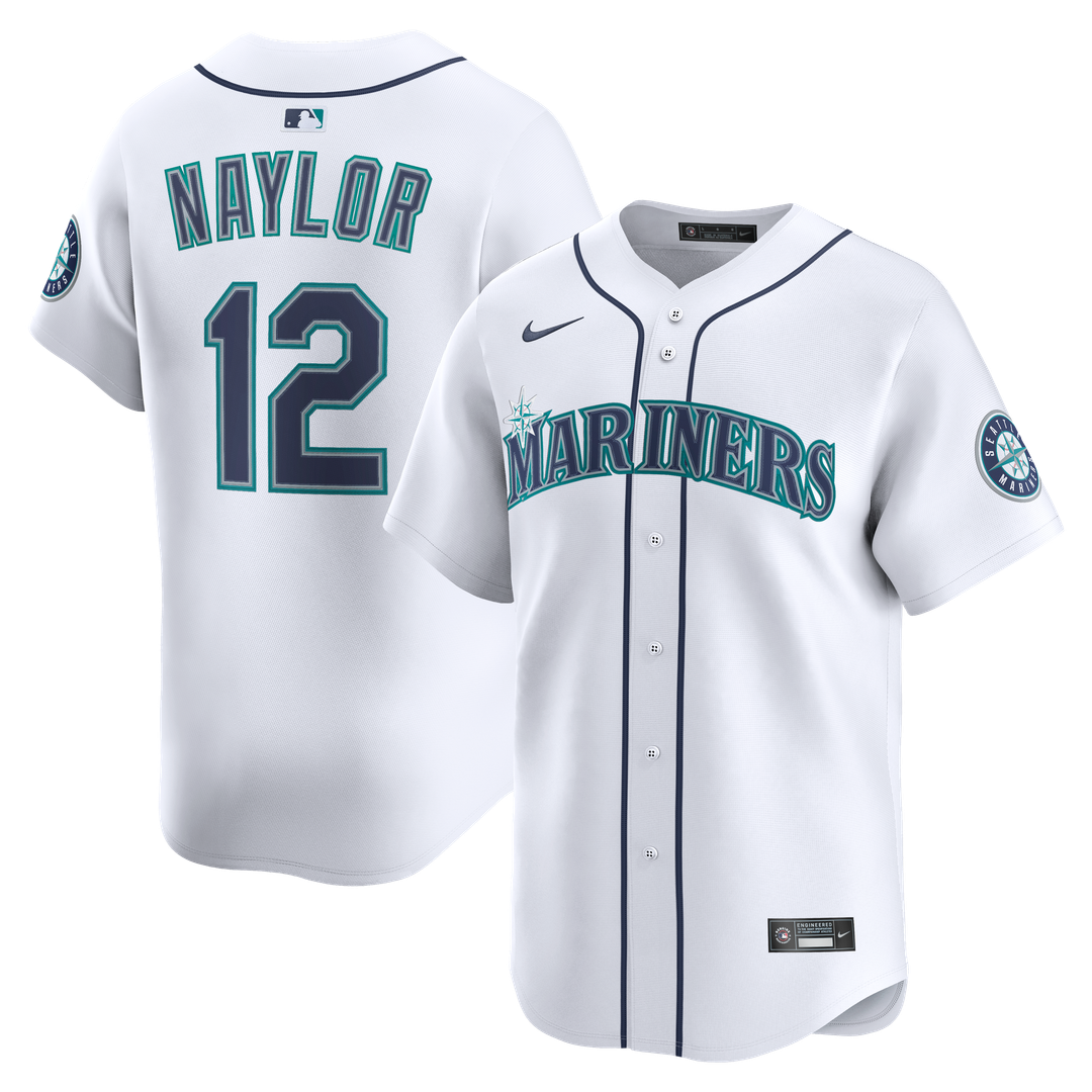 Men's Seattle Mariners Josh Naylor White Home Limited MLB Baseball Jersey - view 1