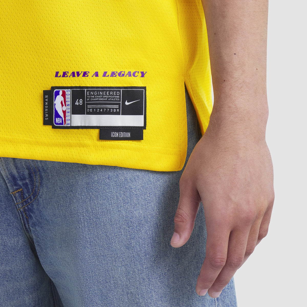 Unisex Los Angeles Lakers Icon Swingman NBA Basketball Jersey - Lebron James - view 11