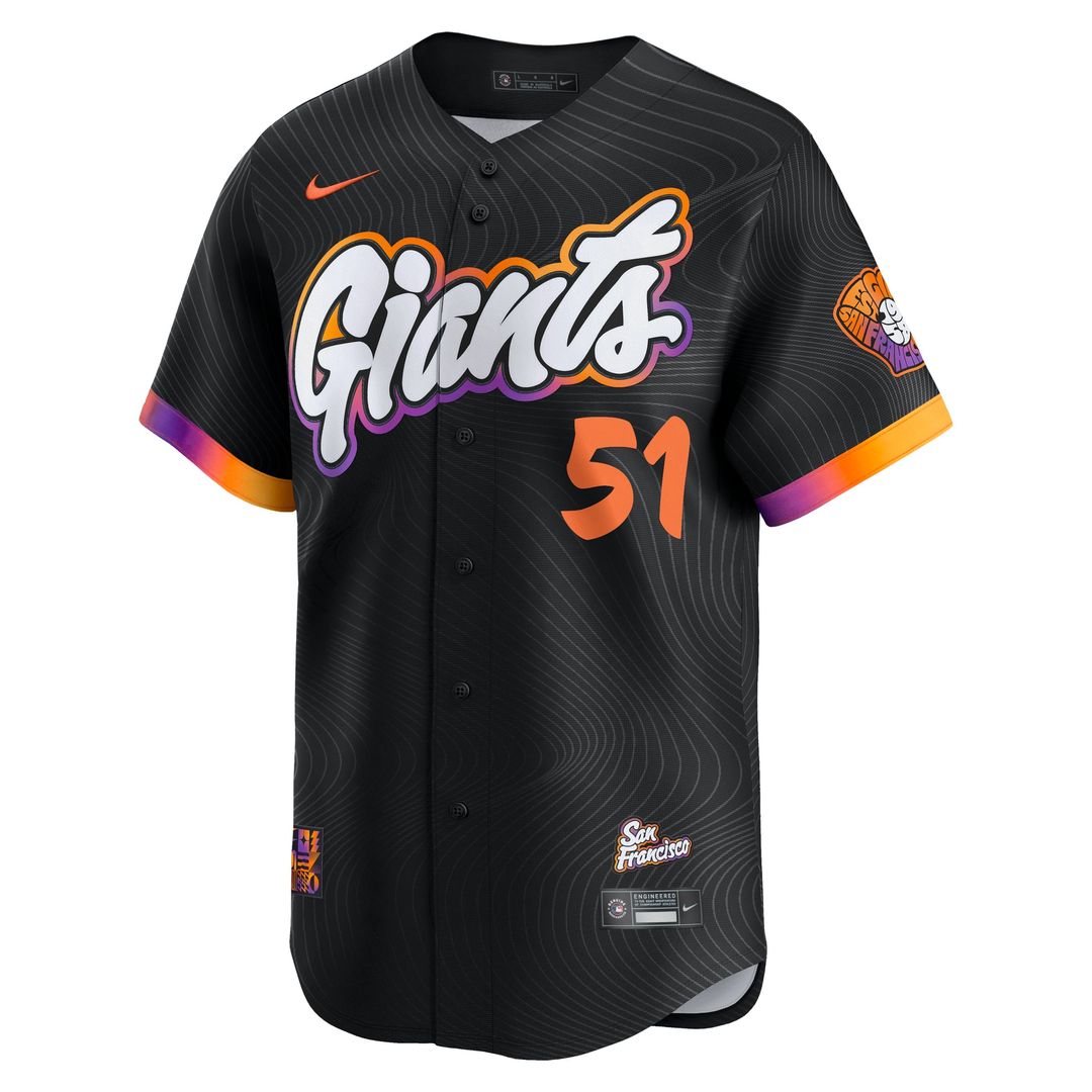 Men's San Francisco Giants Jung Hoo Lee Black 2025 City Connect Limited MLB Baseball Jersey - view 2