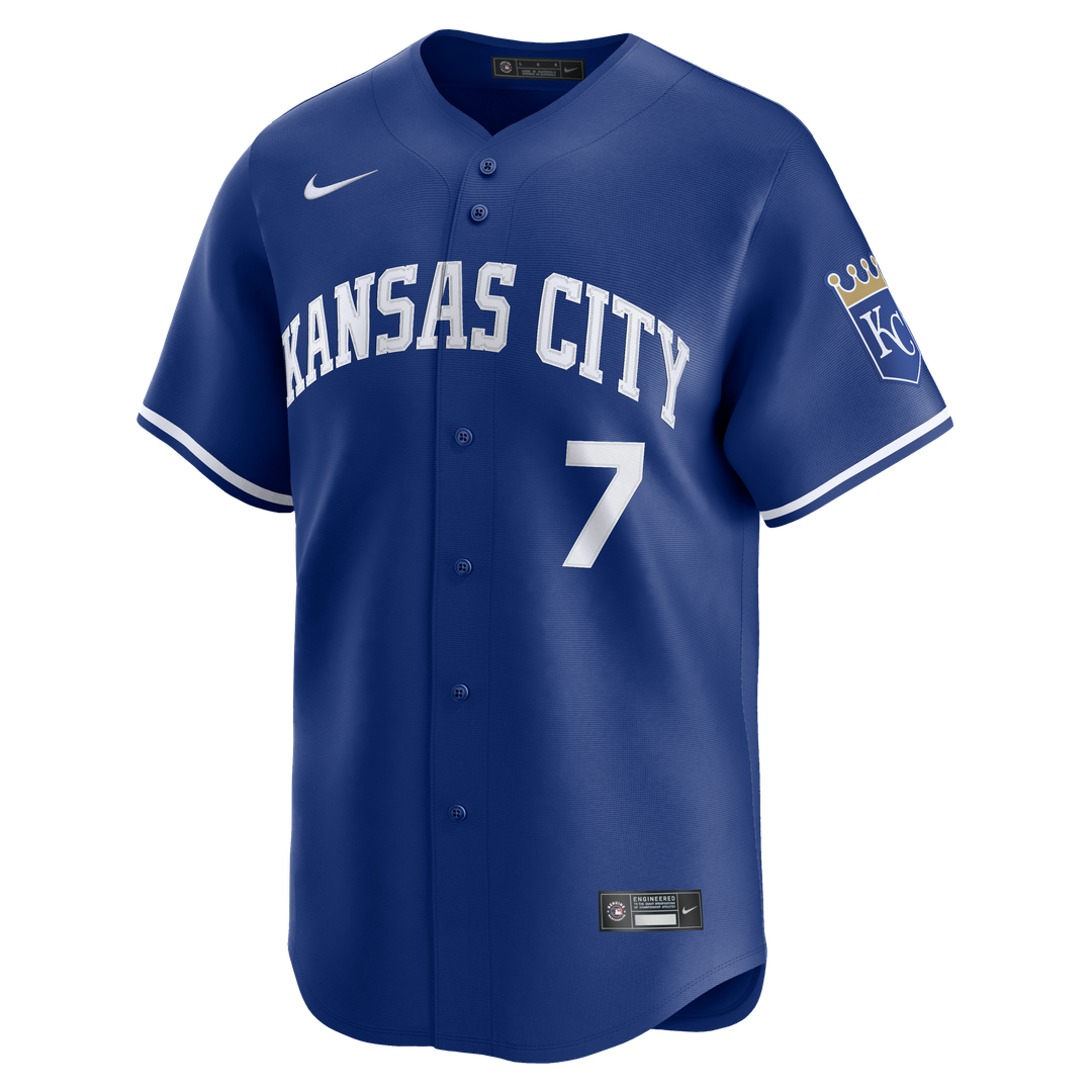 Men's Kansas City Royals Bobby Witt Jr. Royal Alternate 2 Limited MLB Baseball Jersey - view 7