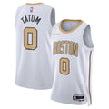 Unisex Jayson Tatum Boston Celtics 2025/26 City Edition Swingman NBA Basketball Jersey - White - view 1