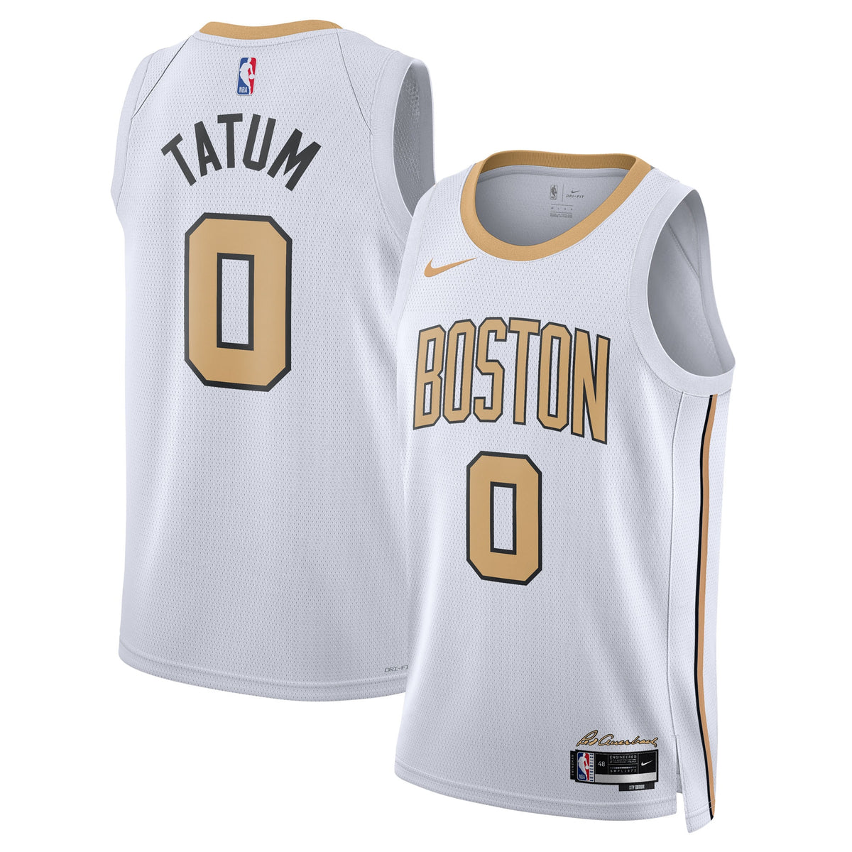 Unisex Jayson Tatum Boston Celtics 2025/26 City Edition Swingman NBA Basketball Jersey - White - view 1