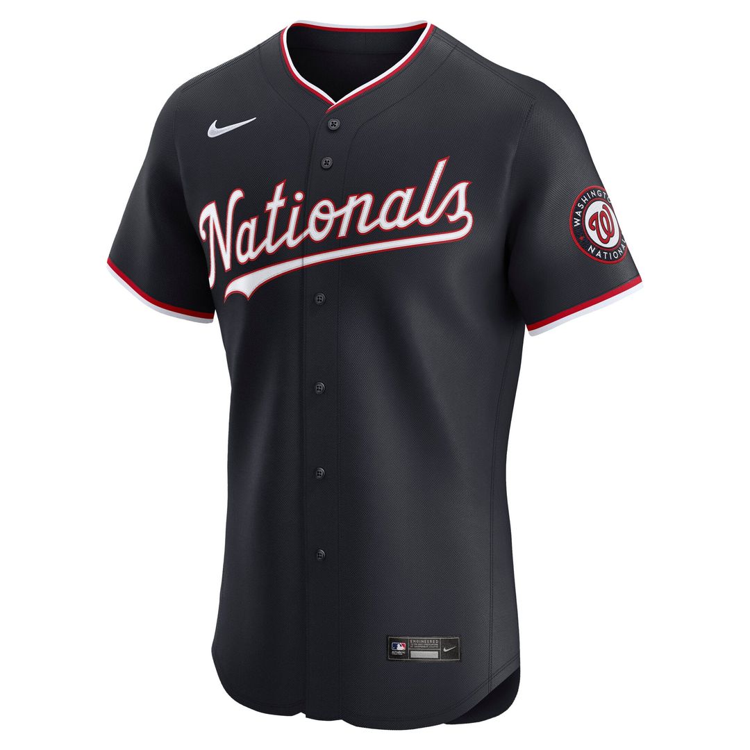 Men's Washington Nationals Navy Alternate Elite MLB Baseball Jersey - view 2