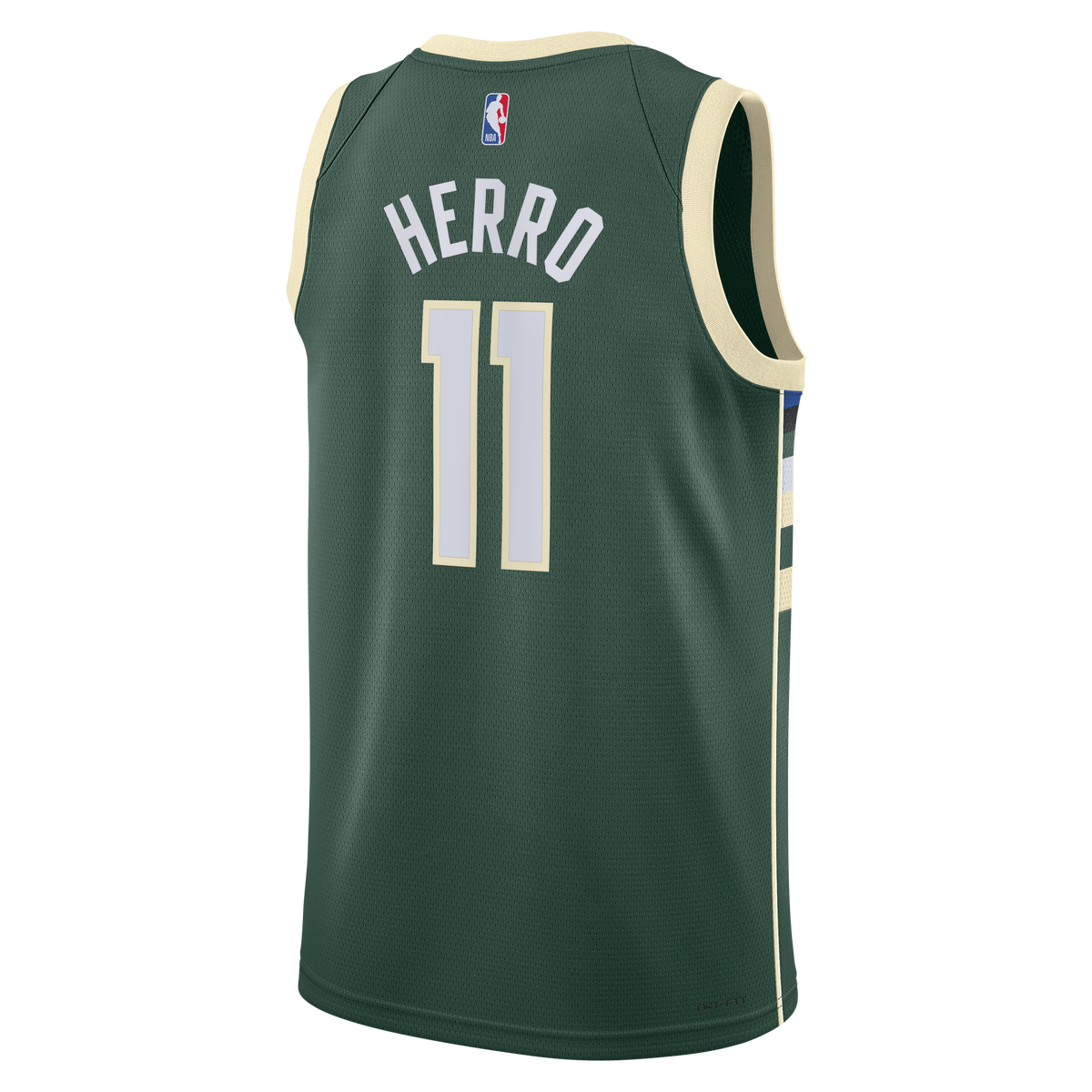 Unisex Tyler Herro Milwaukee Bucks Icon Edition Swingman NBA Basketball Jersey - Hunter Green - view 4