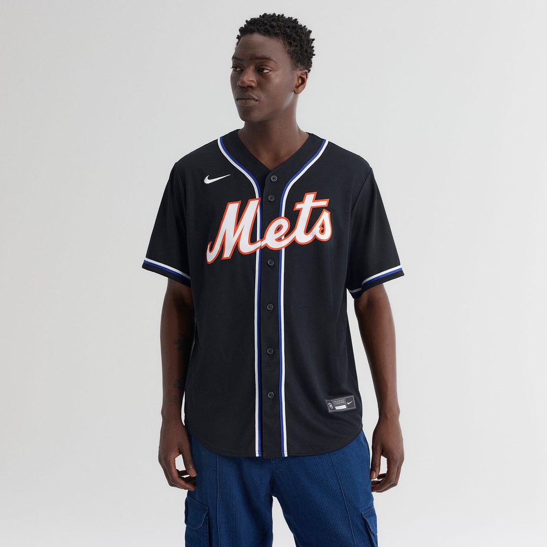Men's New York Mets Juan Soto Fashion Replica Black Out MLB Baseball Jersey - view 3