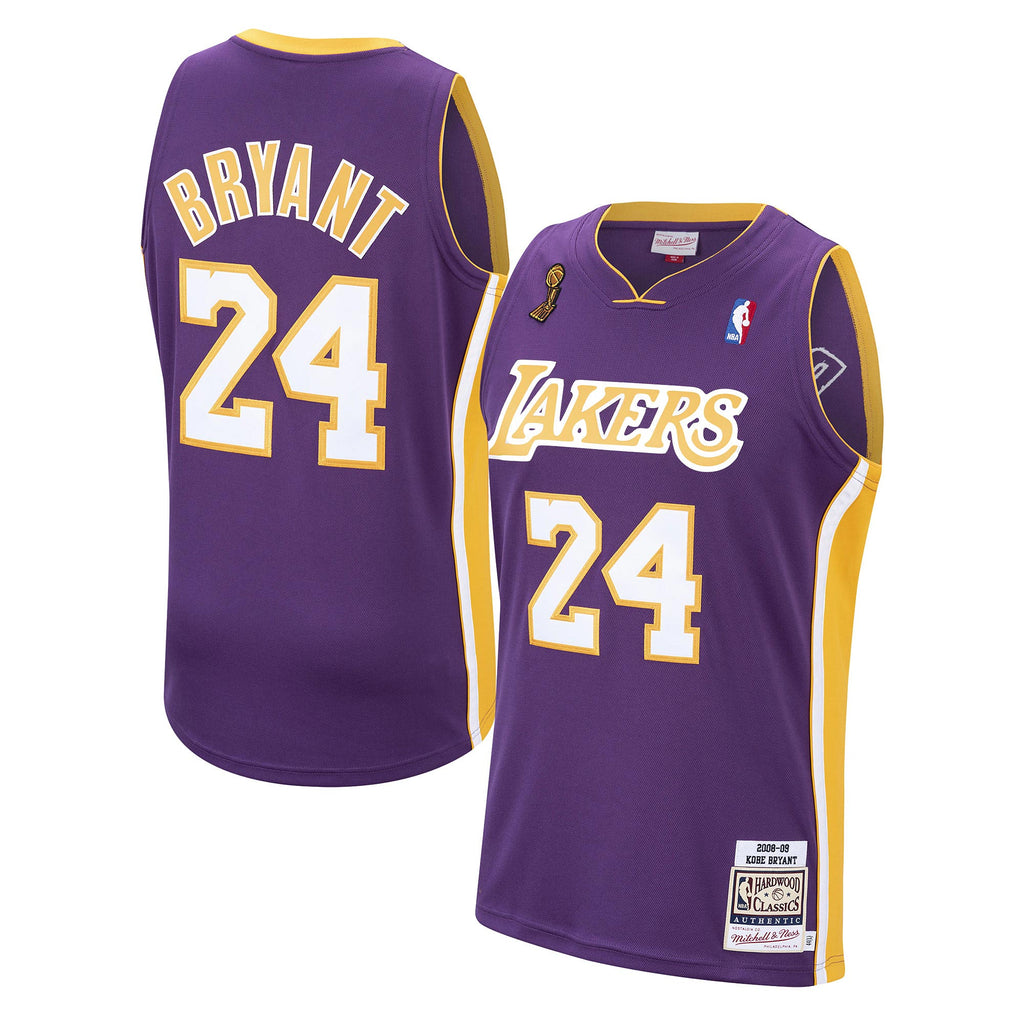 Men's Los Angeles Lakers Kobe Bryant 2008 Road NBA Basketball Jersey - Purple - view 1