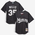 Men's Florida Marlins Dontrelle Willis Black Batting Practice MLB Baseball Jersey - view 1