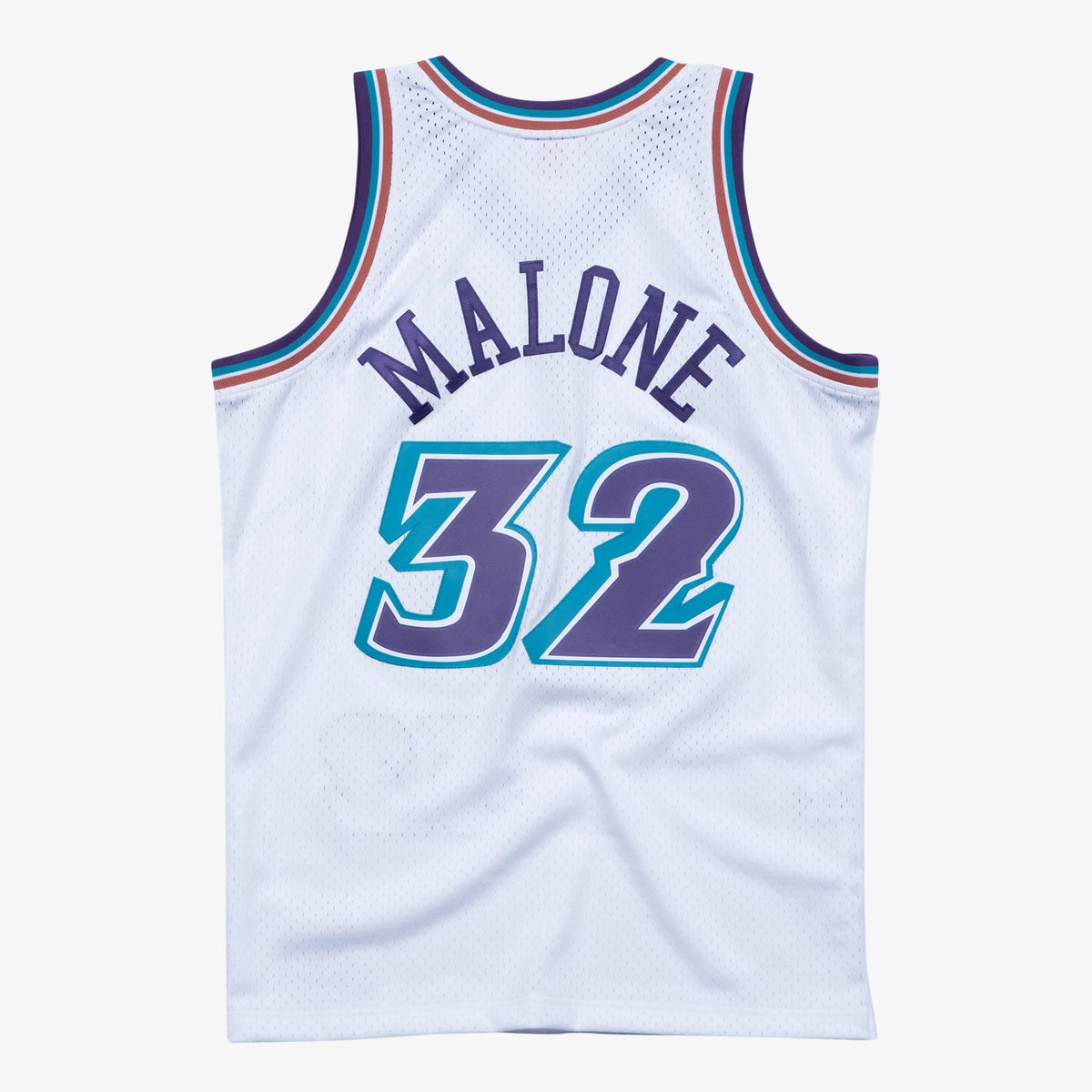 Men's Utah Jazz Karl Malone 1996 Hardwood Classics Swingman NBA Basketball Jersey - White - view 1