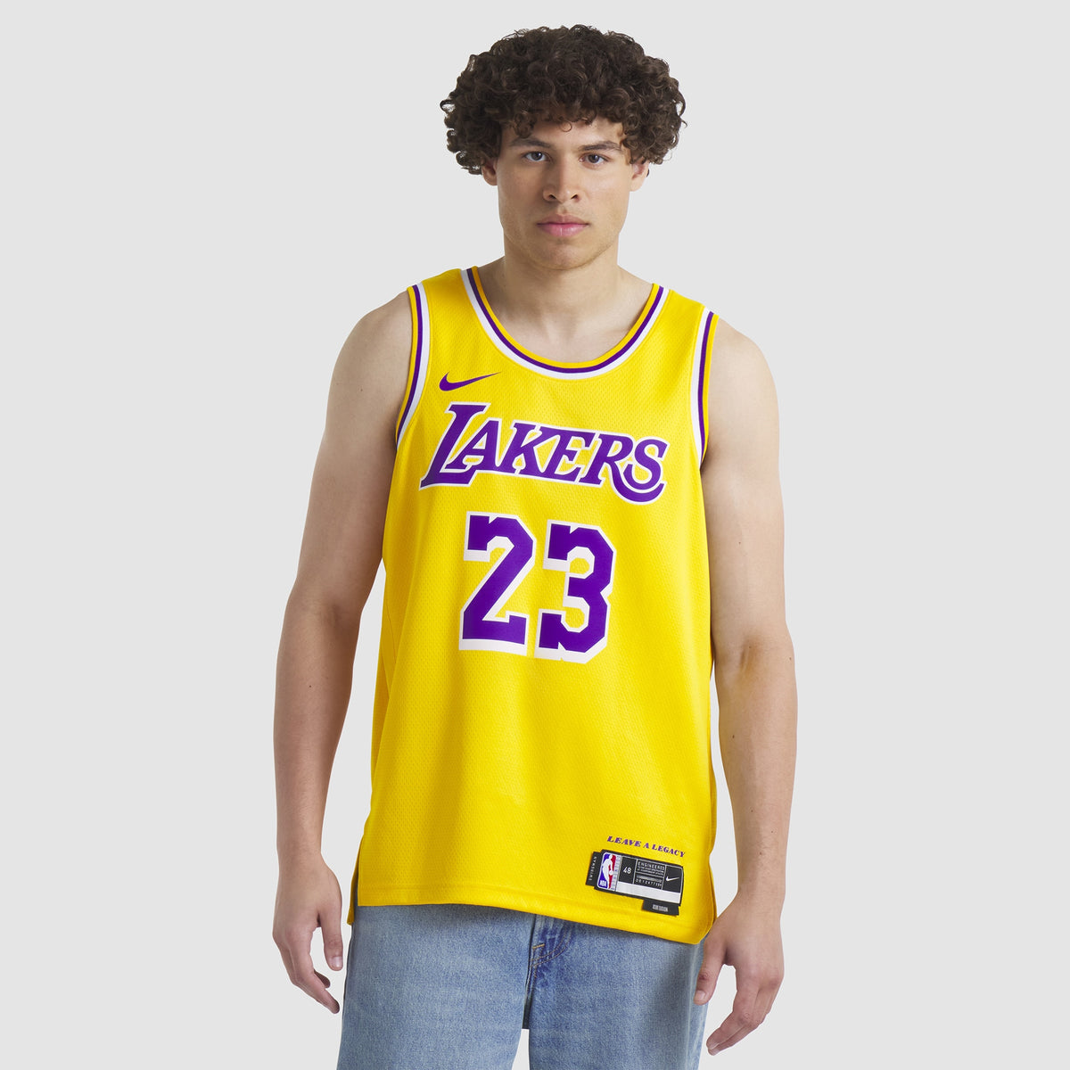 Unisex Los Angeles Lakers Icon Swingman NBA Basketball Jersey - Lebron James - view 5