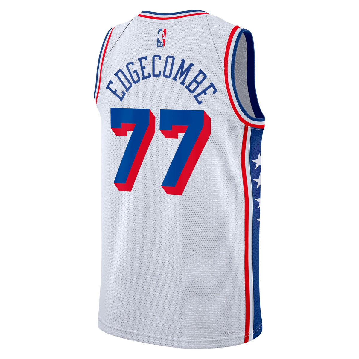 Unisex VJ Edgecombe Philadelphia 76ers Association Edition Swingman NBA Basketball Jersey - White - view 4