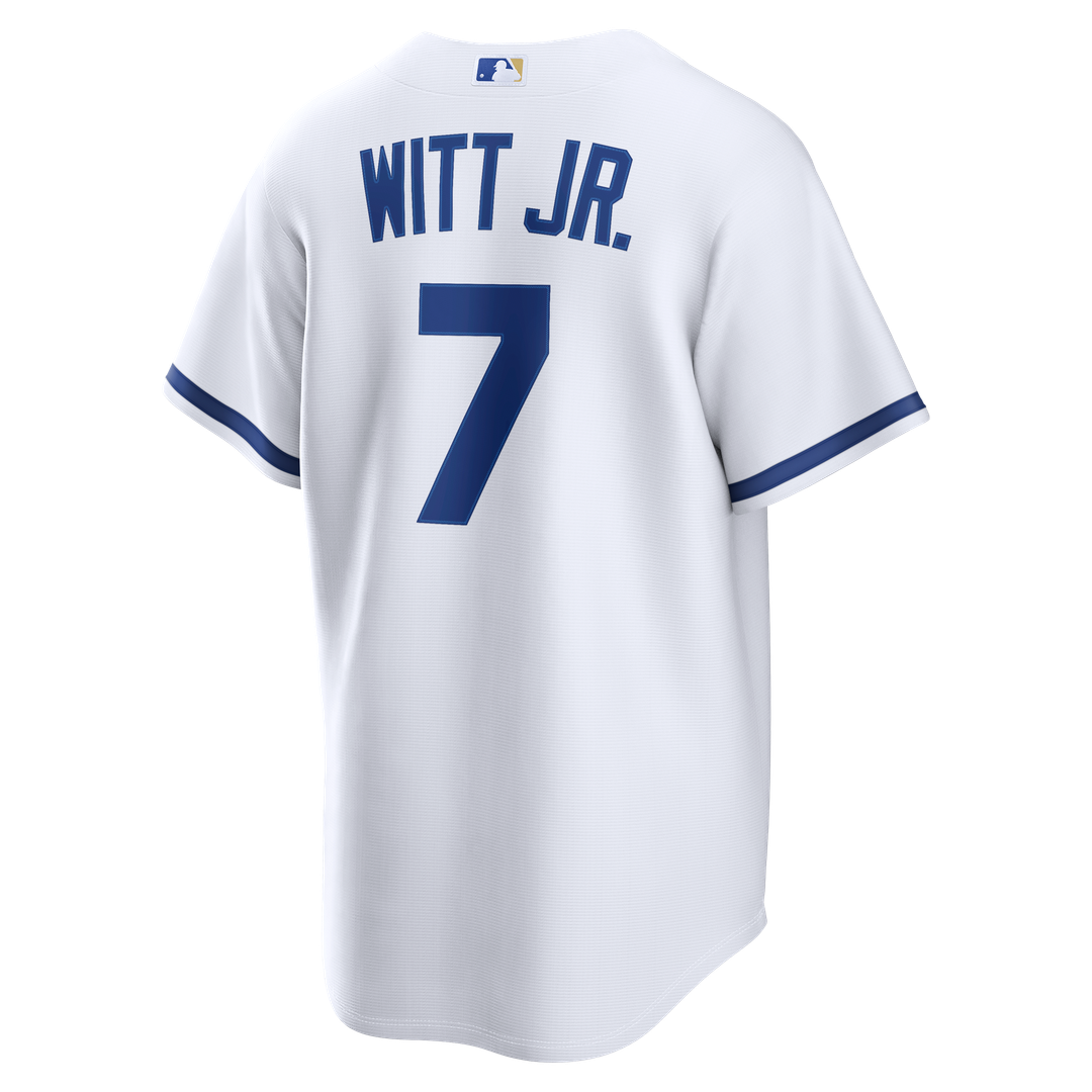Men's Kansas City Royals Bobby Witt Jr. White Home Replica MLB Baseball Jersey - view 3