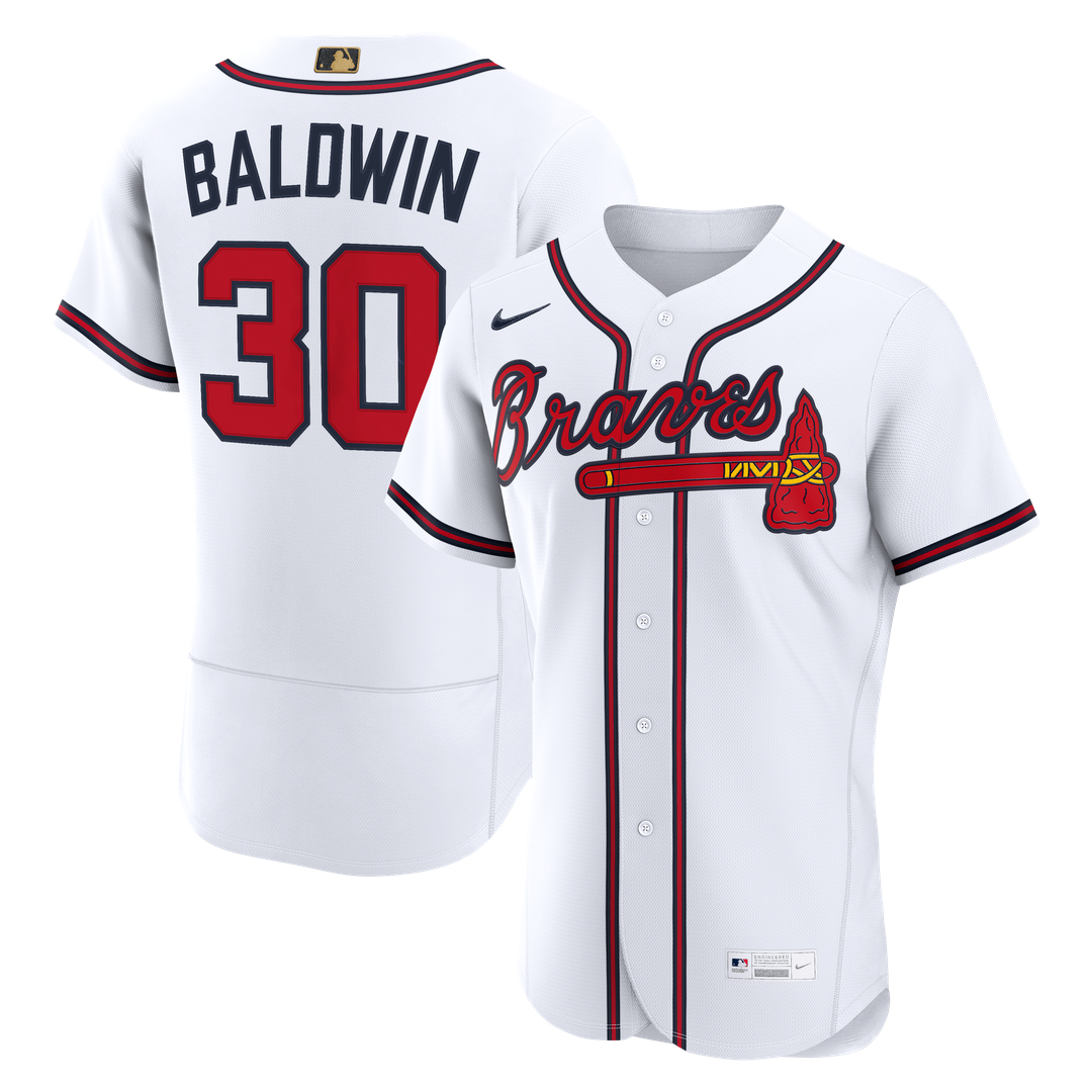 Men's Atlanta Braves Drake Baldwin White MLB Awards Jersey - view 4