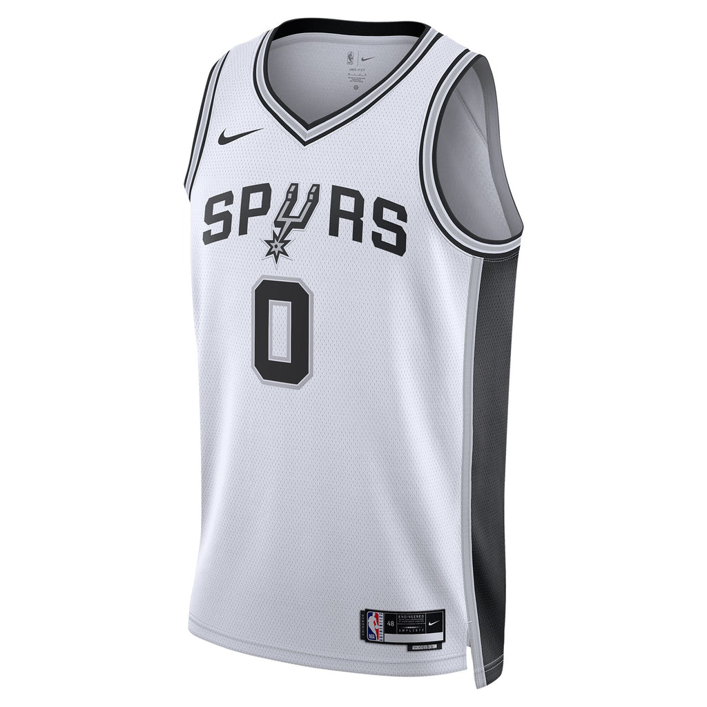Unisex Keldon Johnson San Antonio Spurs Association Edition Swingman NBA Basketball Jersey - White - view 3