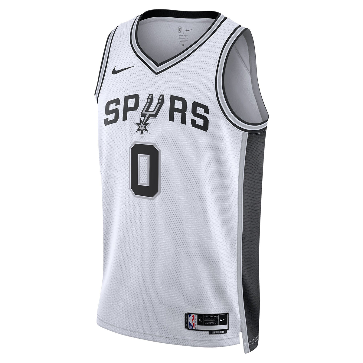 Unisex Keldon Johnson San Antonio Spurs Association Edition Swingman NBA Basketball Jersey - White - view 3