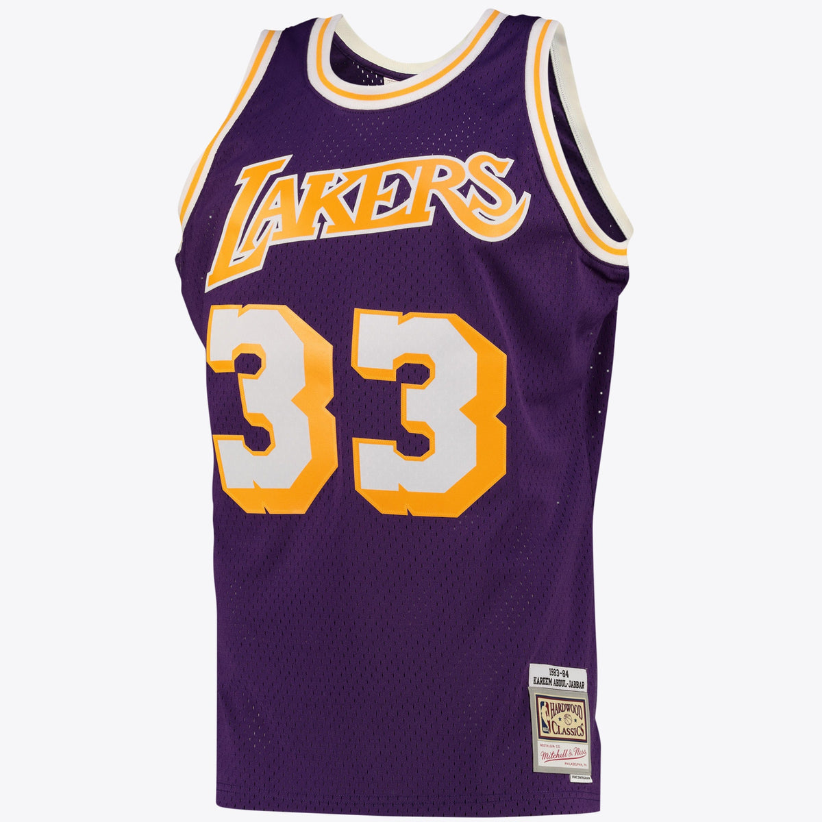 Men's Los Angeles Lakers Kareem Abdul-Jabbar Alternate Swingman NBA Basketball Jersey - Purple - view 2