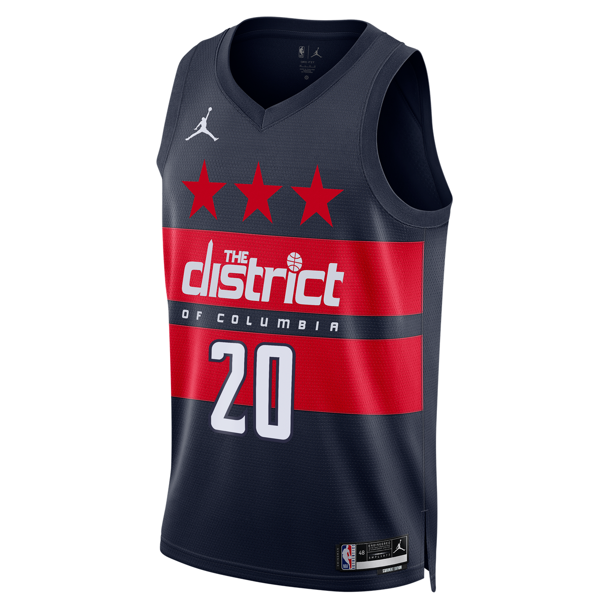 Men's Alex Sarr Washington Wizards Statement Edition Swingman NBA Basketball Jersey - Navy - view 3