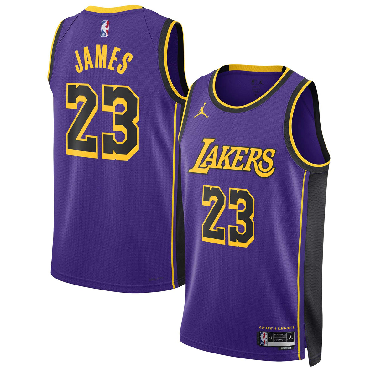 Unisex Los Angeles Lakers Statement Edition Swingman NBA Basketball Jersey - Lebron James - view 1