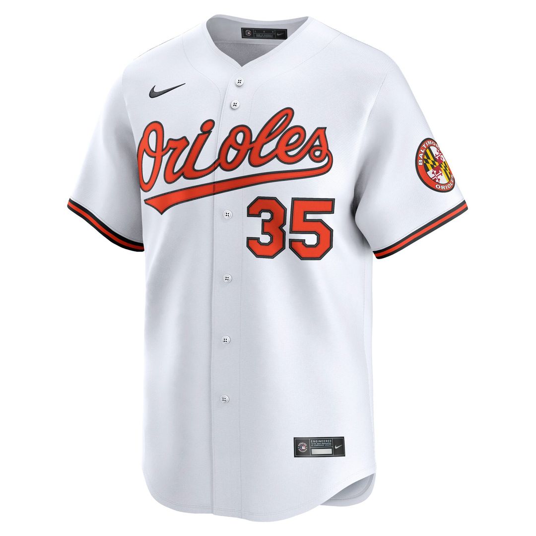 Men's Baltimore Orioles Adley Rutschman White Home Limited MLB Baseball Jersey - view 2