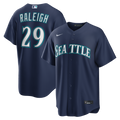 Men's Seattle Mariners Cal Raleigh Navy Road Replica MLB Baseball Jersey - view 4