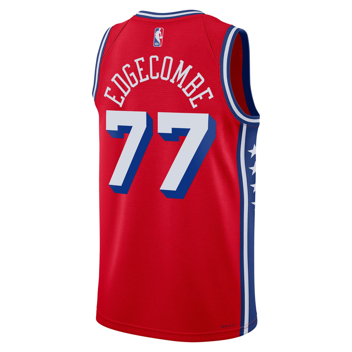Unisex VJ Edgecombe Philadelphia 76ers Statement Edition Swingman NBA Basketball Jersey - Red - view 4