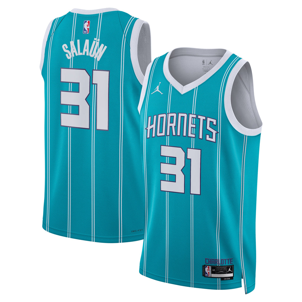 Unisex Tidjane Salaün Charlotte Hornets Icon Edition Swingman NBA Basketball Jersey - Teal - view 1