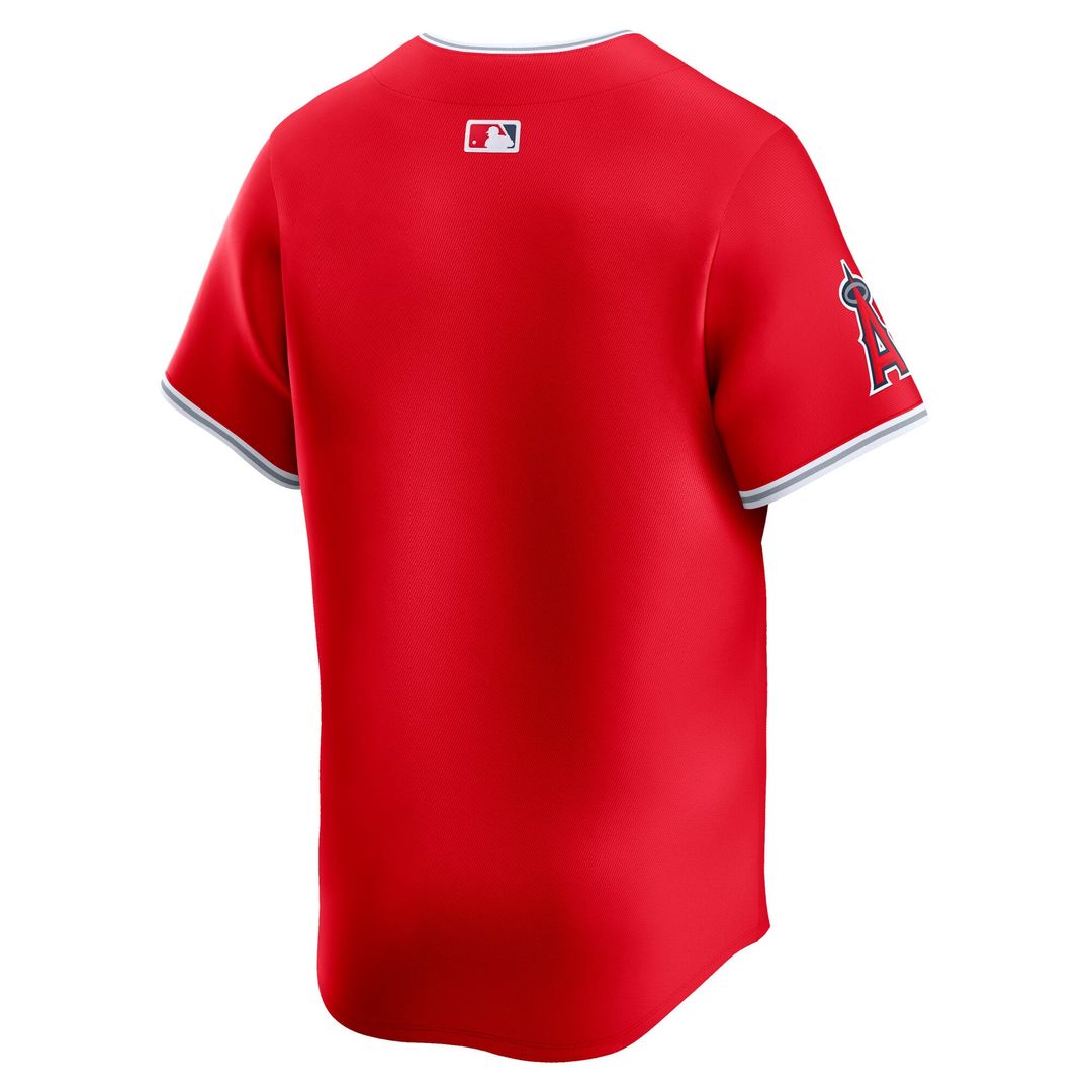 Men's Los Angeles Angels Red Alternate Limited MLB Baseball Jersey - view 3