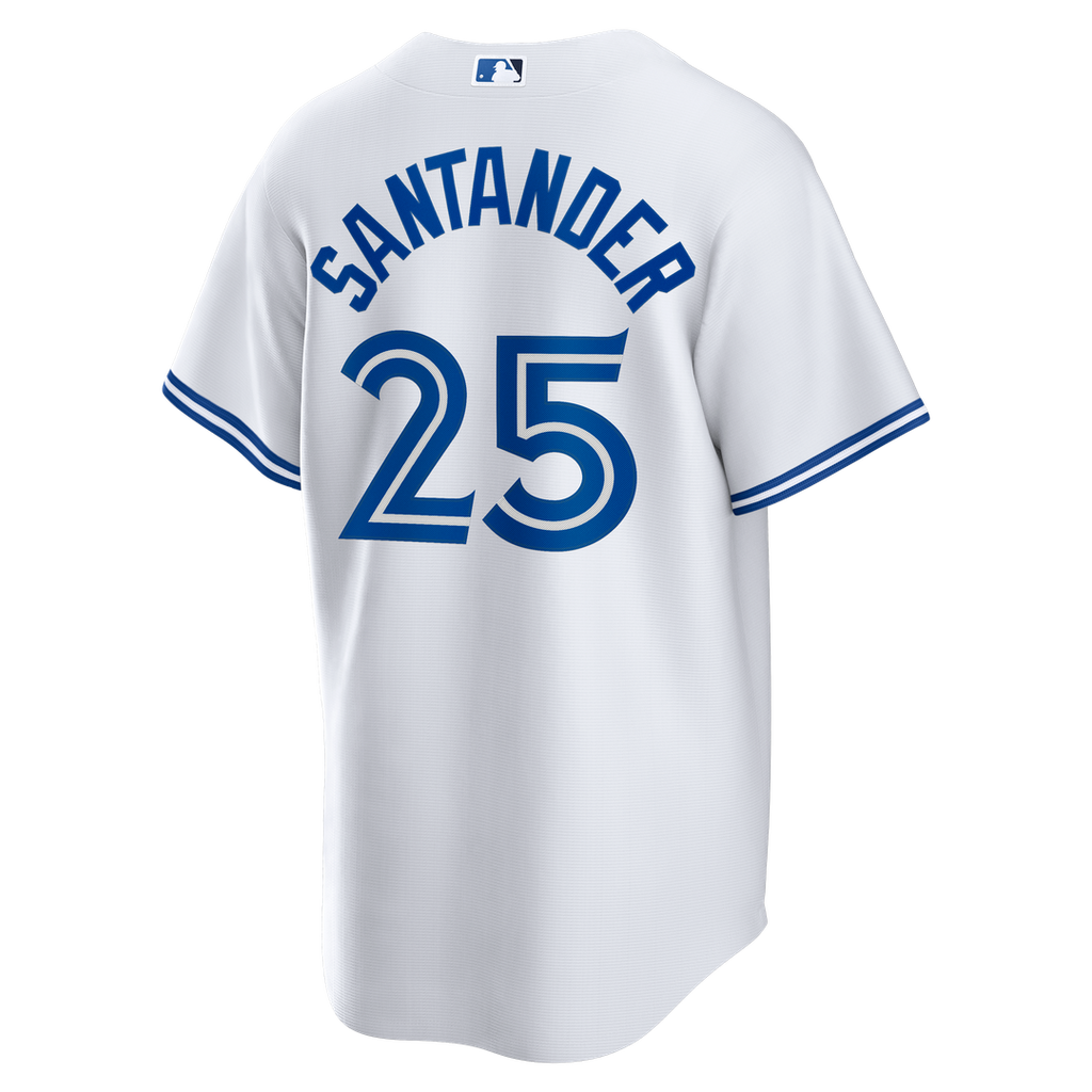 Men's Toronto Blue Jays Anthony Santander White Home Replica MLB Baseball Jersey - view 3