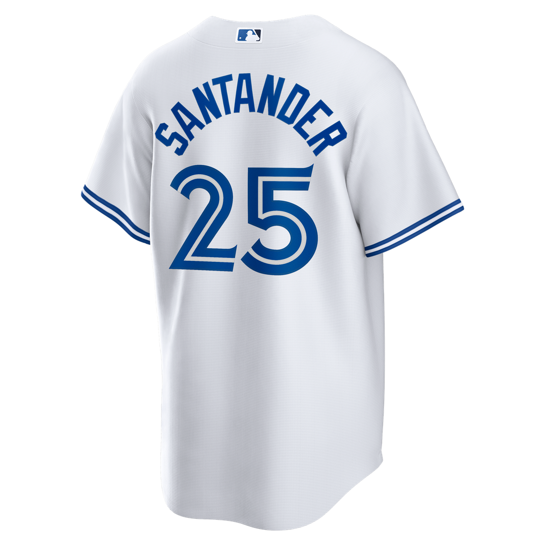 Men's Toronto Blue Jays Anthony Santander White Home Replica MLB Baseball Jersey - view 3