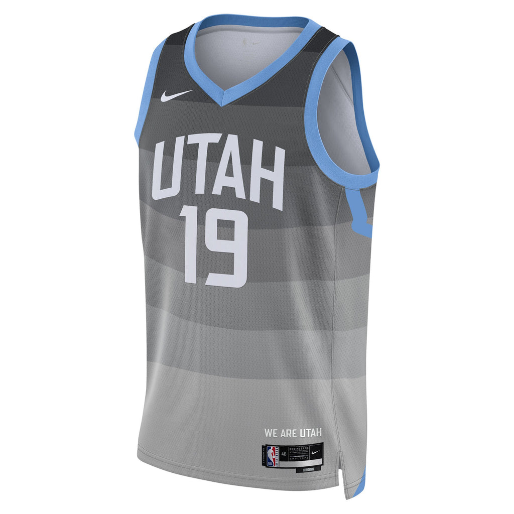 Unisex Ace Bailey Utah Jazz 2025/26 City Edition Swingman NBA Basketball Jersey - Gray - view 3