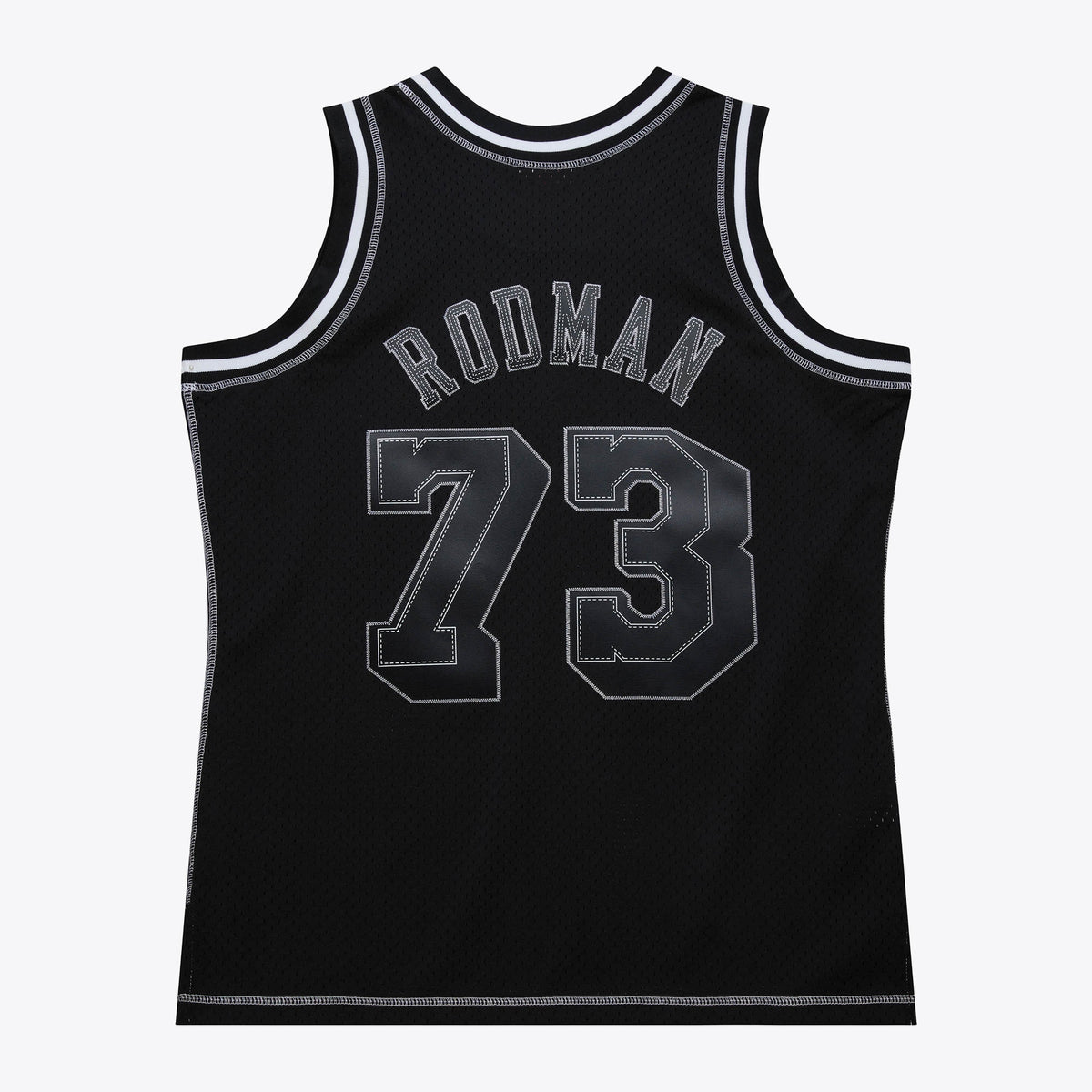 Men's Los Angeles Lakers Dennis Rodman 1998 Contrast 2K Swingman NBA Basketball Jersey - Black - view 4