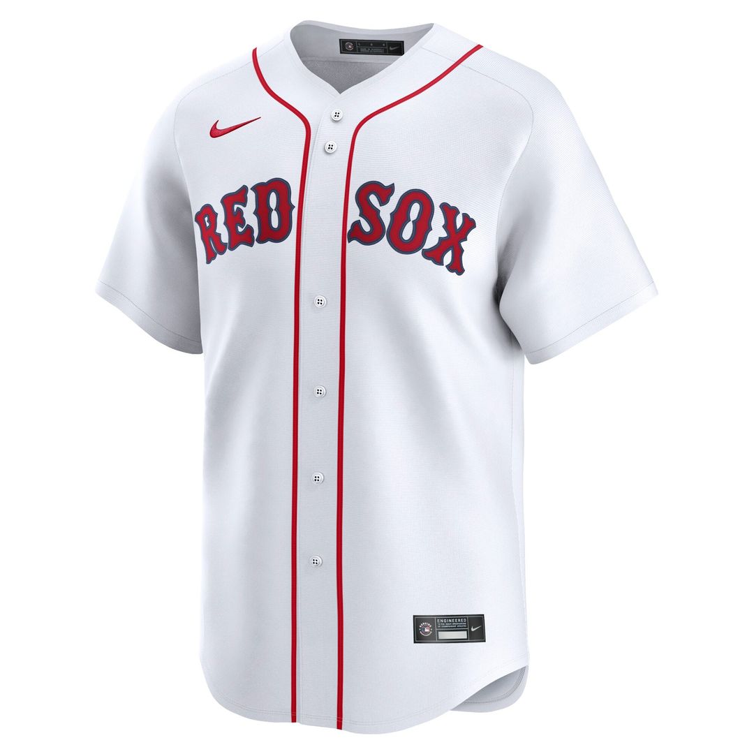 Men's Boston Red Sox White Home Limited MLB Baseball Jersey - view 6