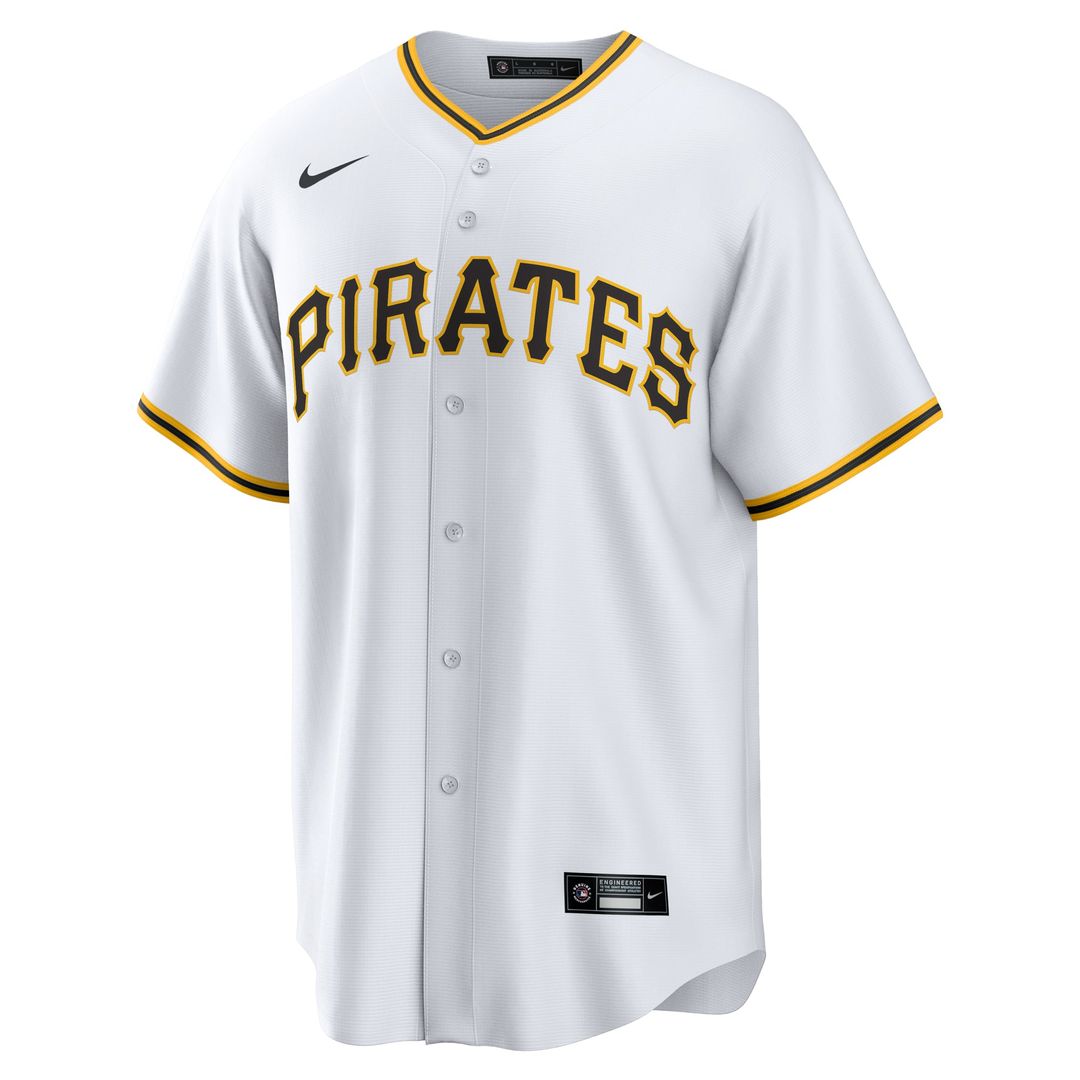 Men's Pittsburgh Pirates Spencer Horwitz White Home Replica MLB Baseball Jersey - view 2