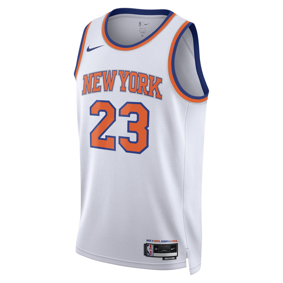 Unisex Mitchell Robinson New York Knicks Association Edition Swingman NBA Basketball Jersey - White - view 2