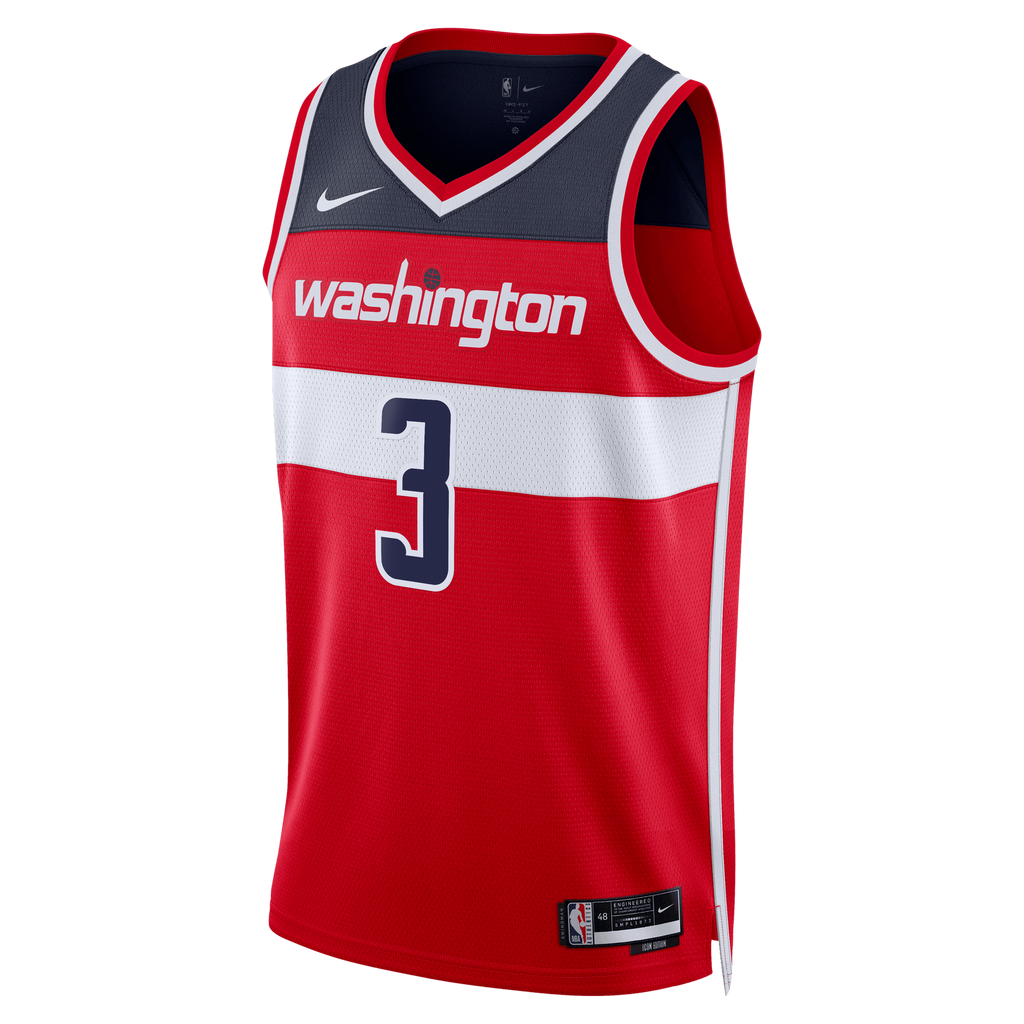 Unisex Trae Young Washington Wizards Icon Edition Swingman NBA Basketball Jersey - Red - view 3