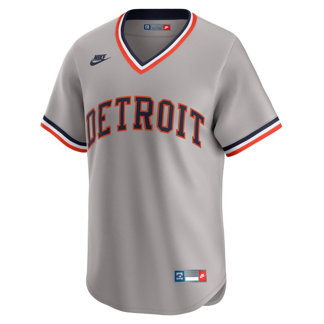 Men's Detroit Tigers Alan Trammell Gray Cooperstown Collection Limited MLB Baseball Jersey - view 2