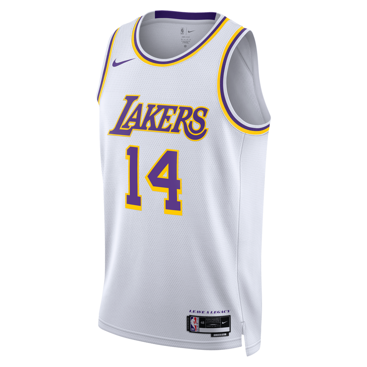 Unisex Walker Kessler Los Angeles Lakers Association Edition Edition Swingman NBA Basketball Jersey - White - view 3