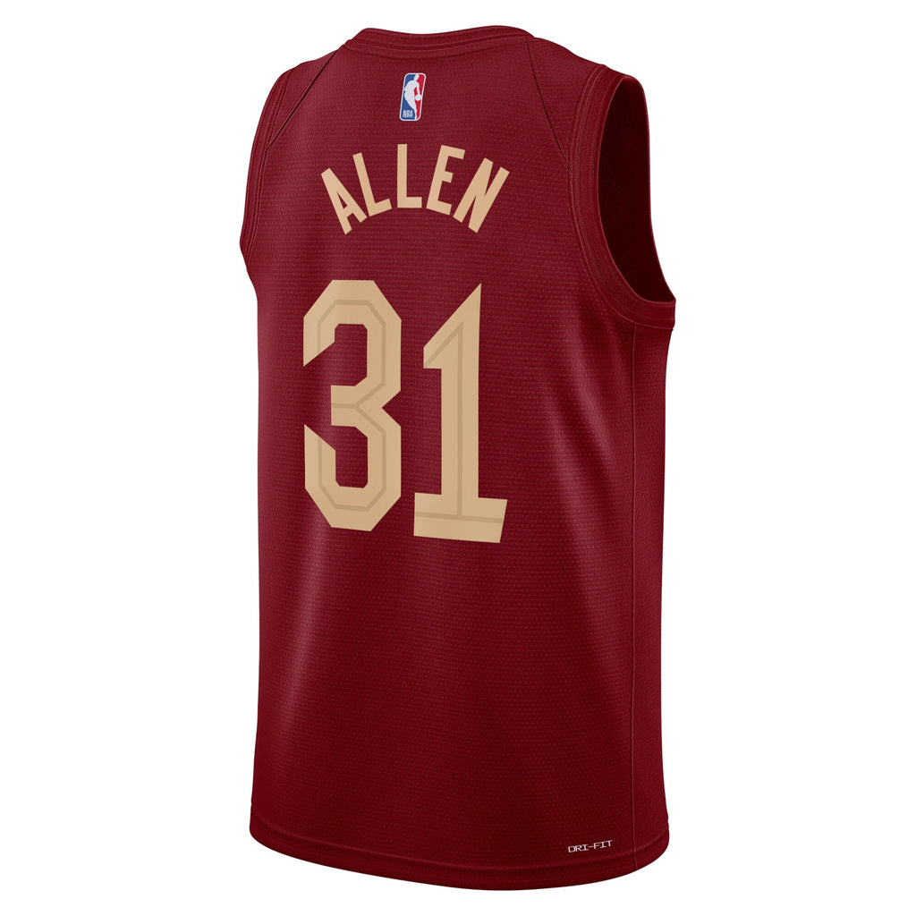Unisex Jarrett Allen Cleveland Cavaliers Icon Edition Swingman NBA Basketball Jersey - Maroon - view 3