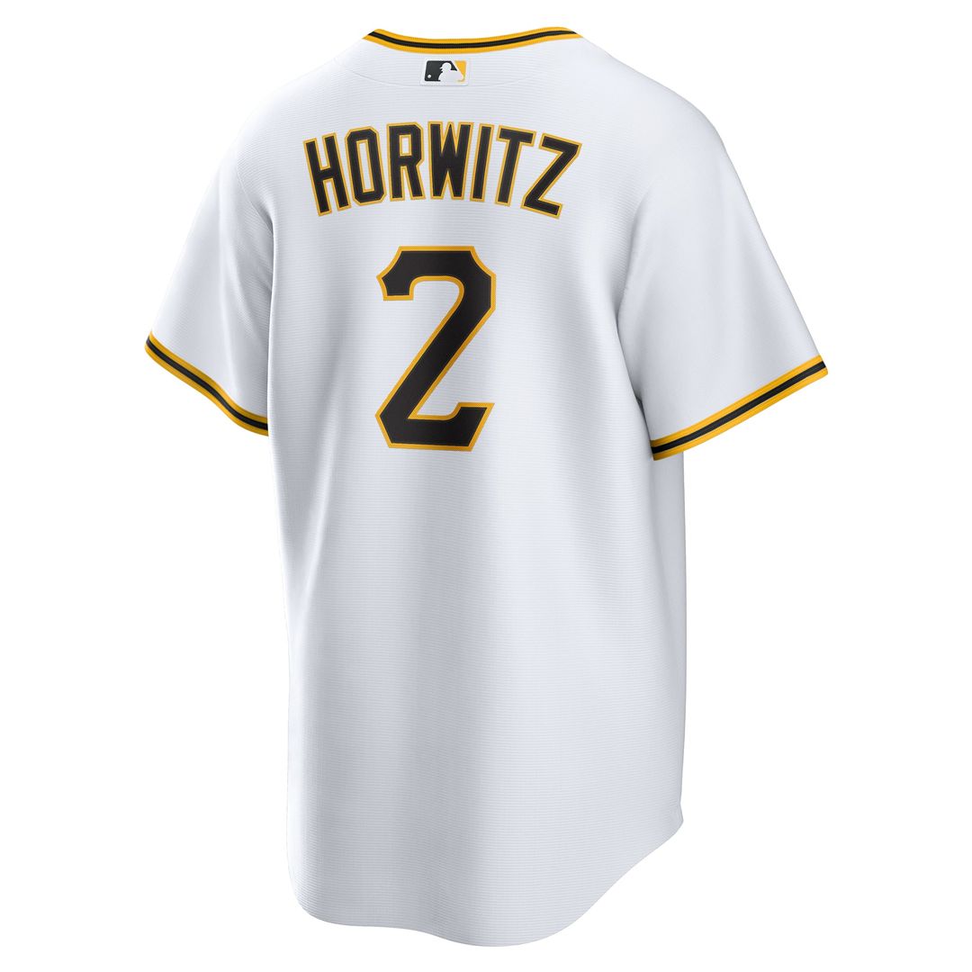 Men's Pittsburgh Pirates Spencer Horwitz White Home Replica MLB Baseball Jersey - view 3