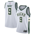 Unisex Kel'el Ware Milwaukee Bucks Association Edition Swingman NBA Basketball Jersey - White - view 1