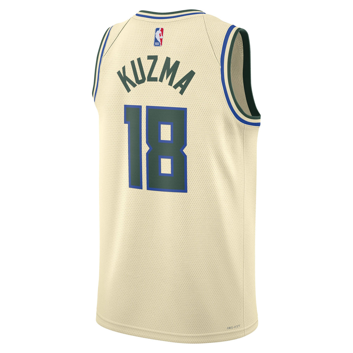 Unisex Kyle Kuzma Milwaukee Bucks 2025/26 City Edition Swingman NBA Basketball Jersey - Cream - view 4