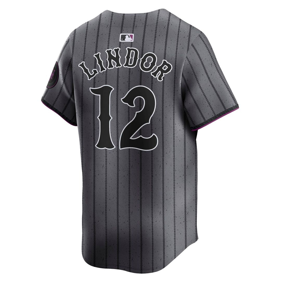 Men's New York Mets Francisco Lindor Gray City Connect Limited MLB Baseball Jersey - view 3