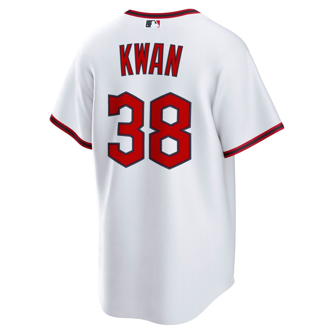 Men's Cleveland Guardians Steven Kwan White Home Replica MLB Baseball Jersey - view 3