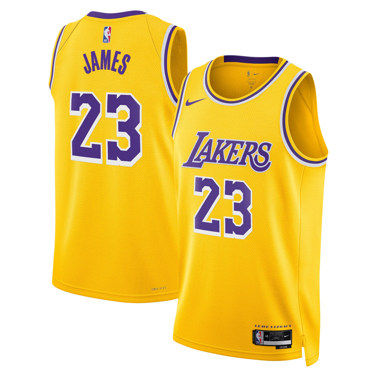 Men's Los Angeles Lakers Icon Swingman NBA Basketball Jersey - James 23 - view 2