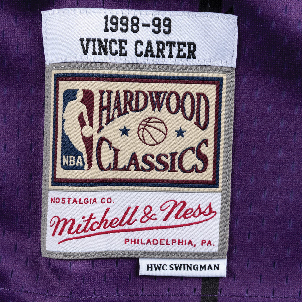 Men's Toronto Raptors Swingman NBA Basketball Jersey Road Vince Carter 1998-99 - view 4